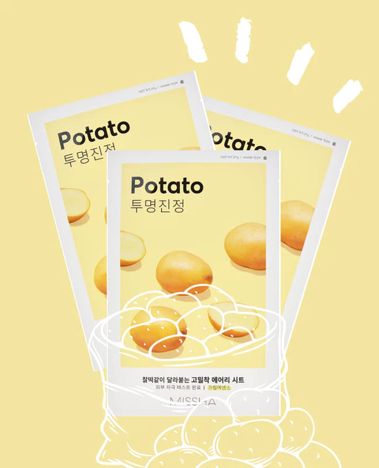 The potato extracts contain lots of vitamins, which wil brighten and sooth sensitive ski