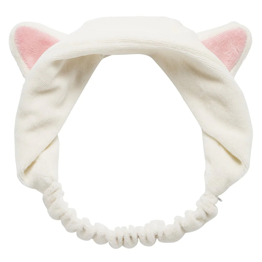 Do your skincare routine in style and comfort with My Beauty Tool Lovely Etti Hair Band! This adorable, plush cat headband from Etude House will keep unwanted hair from your face while cleansing and applying your skincare products. 